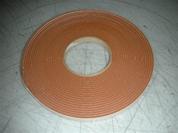 75111 RED SILICONE STRIP 1/8" X 1/2"